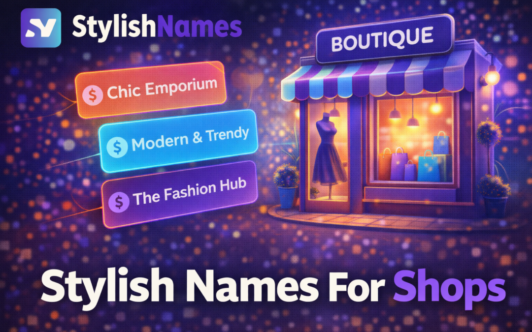 Stylish Names for Shops That Build Strong Brands